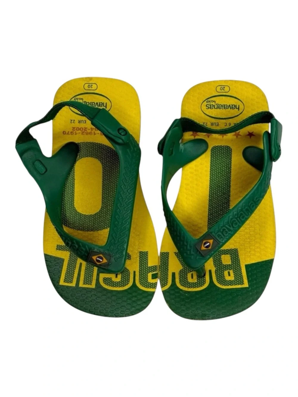new Havaianas ✪ Ltd Ed FIFA World Cup Walker Sandal ✪ Brazil Yellow Green ✪ 6